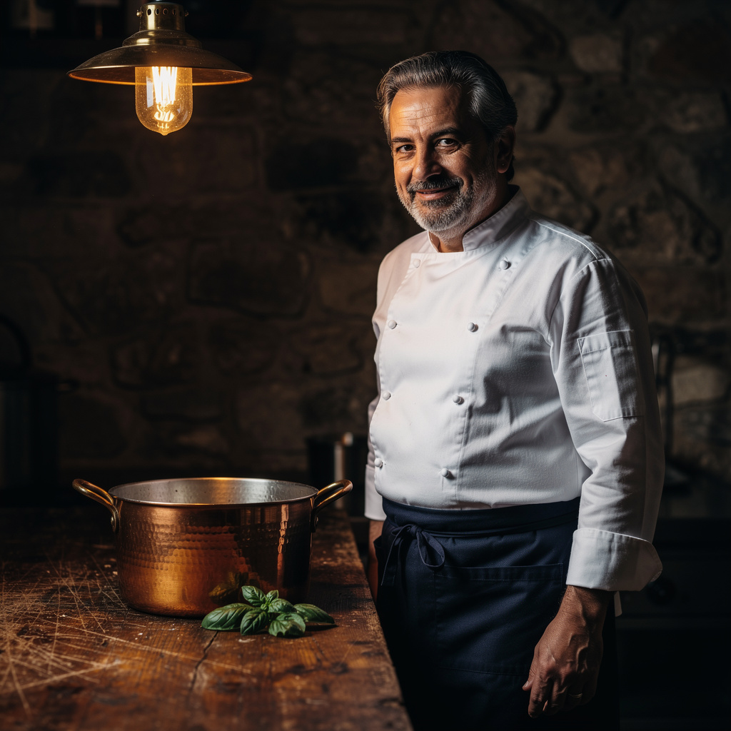 Executive Chef Marco Rossi in the kitchen